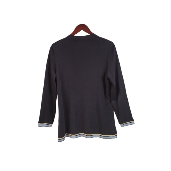 Misook Cardigan Women's Size Small Black Career Office Formal - Picture 3 of 5